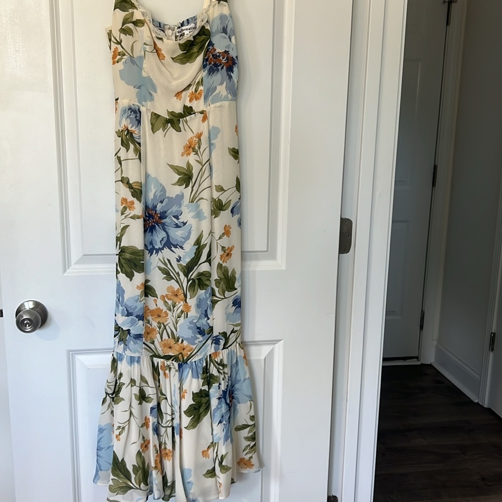 Never Worn Reformation Irisa Dress in Botanist (OP)